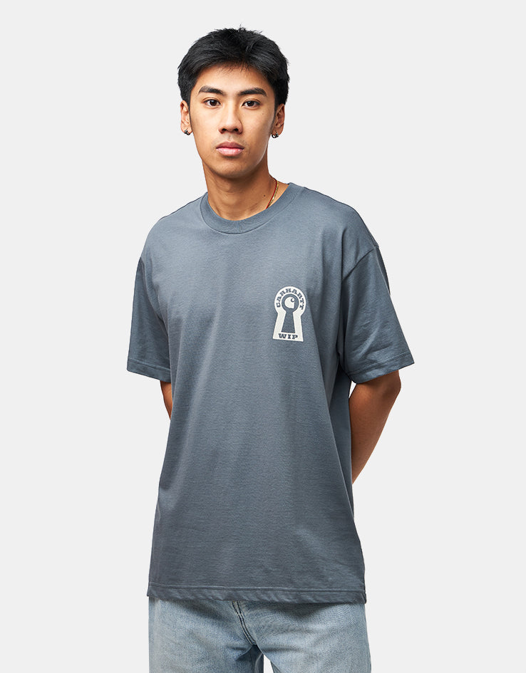 Carhartt WIP S/S Locked T-Shirt - Cozy Blue