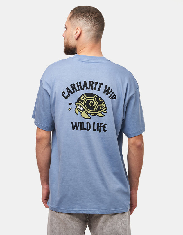 Carhartt WIP S/S Wild Life T-Shirt - Gentle Blue