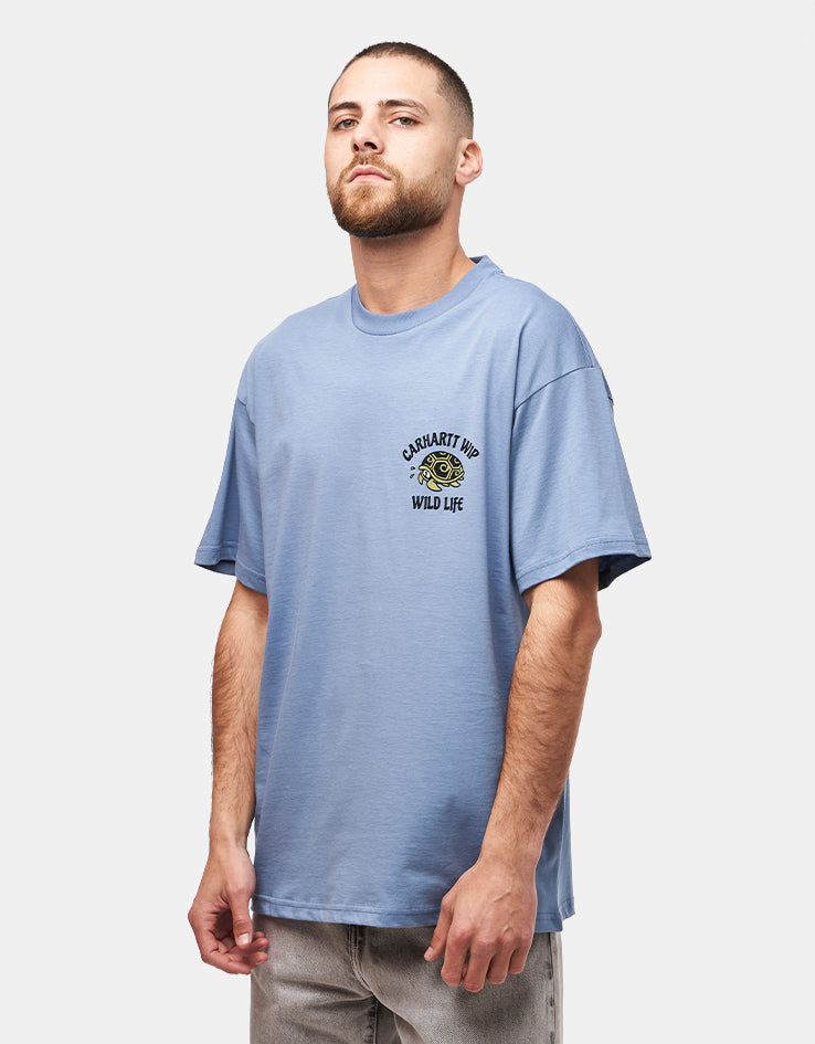 Carhartt WIP S/S Wild Life T-Shirt - Gentle Blue