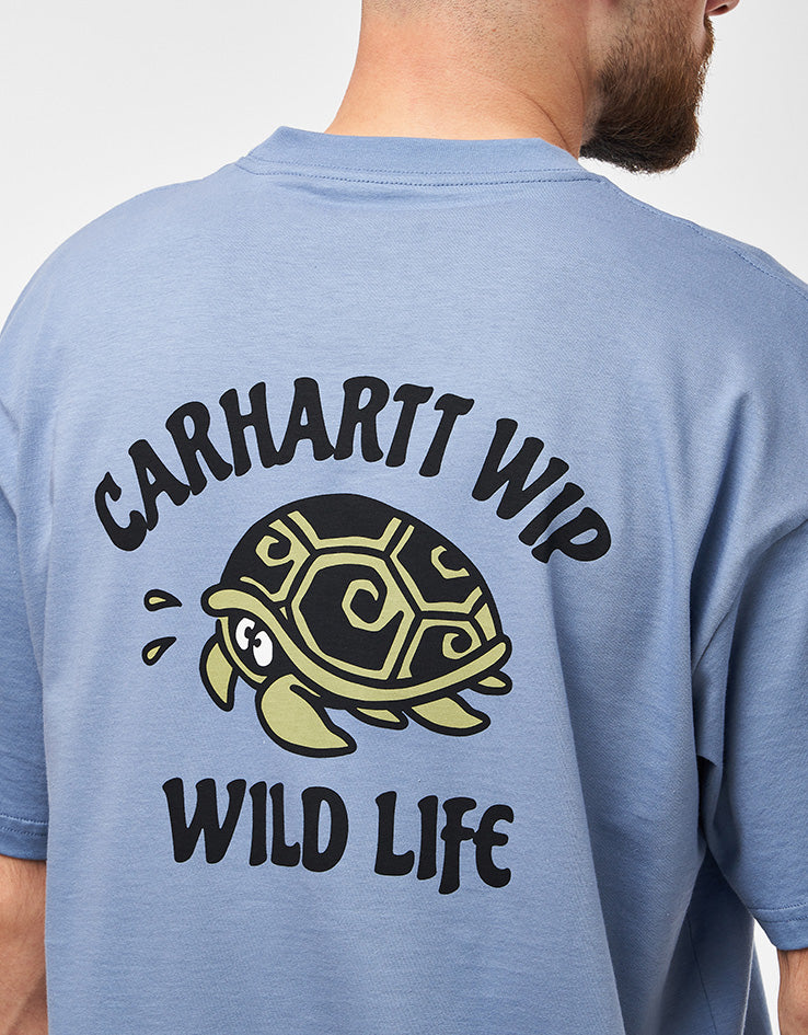 Carhartt WIP S/S Wild Life T-Shirt - Gentle Blue