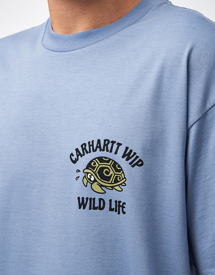 Carhartt WIP S/S Wild Life T-Shirt - Gentle Blue