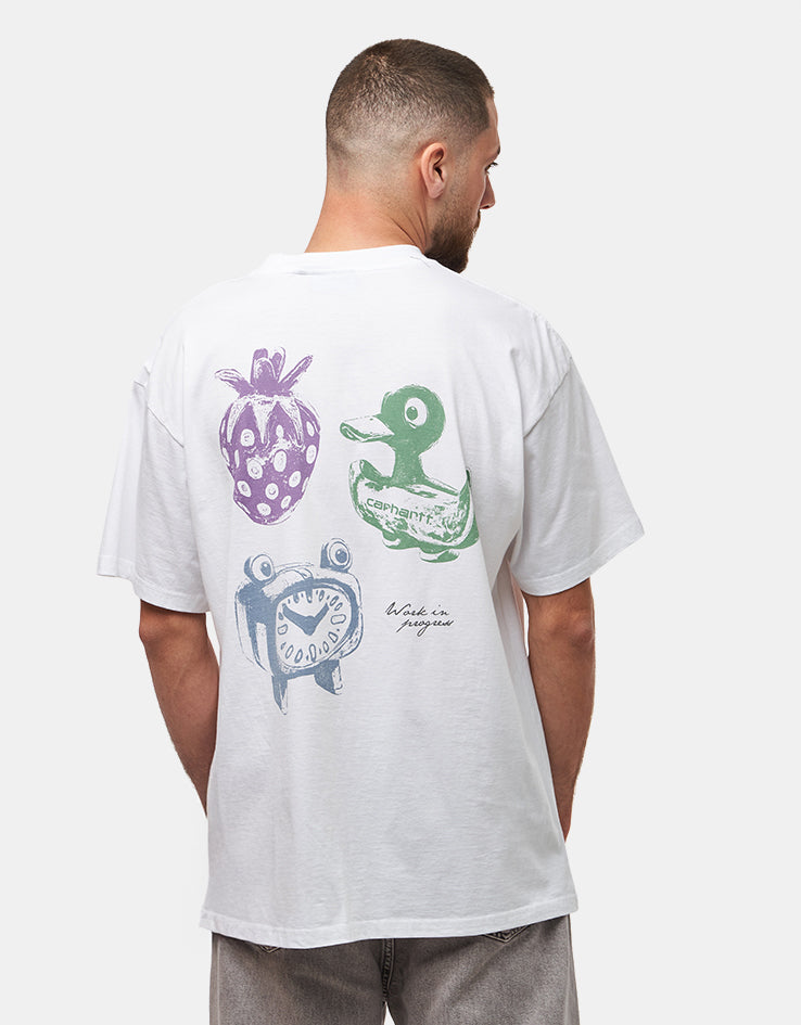 Carhartt WIP S/S Forma T-Shirt - White (Heavy Stone Wash)