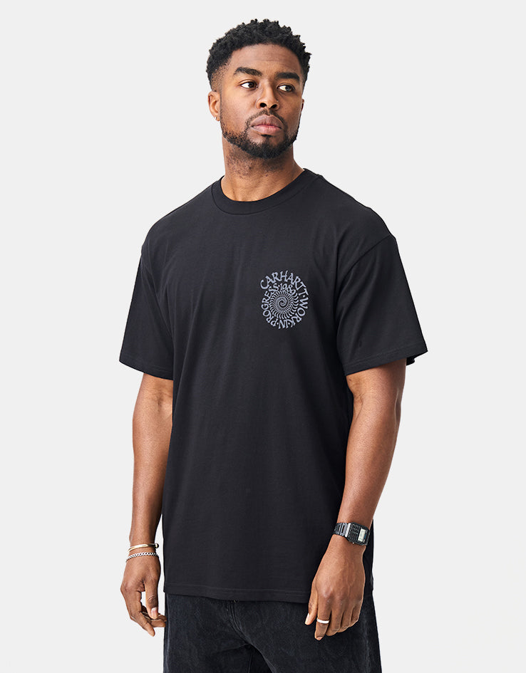Carhartt WIP S/S Spirals T-Shirt - Black