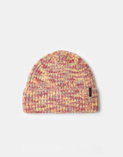 Autumn Marbled Knit Beanie - Red