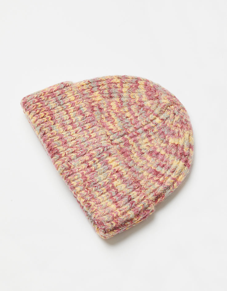 Autumn Marbled Knit Beanie - Red