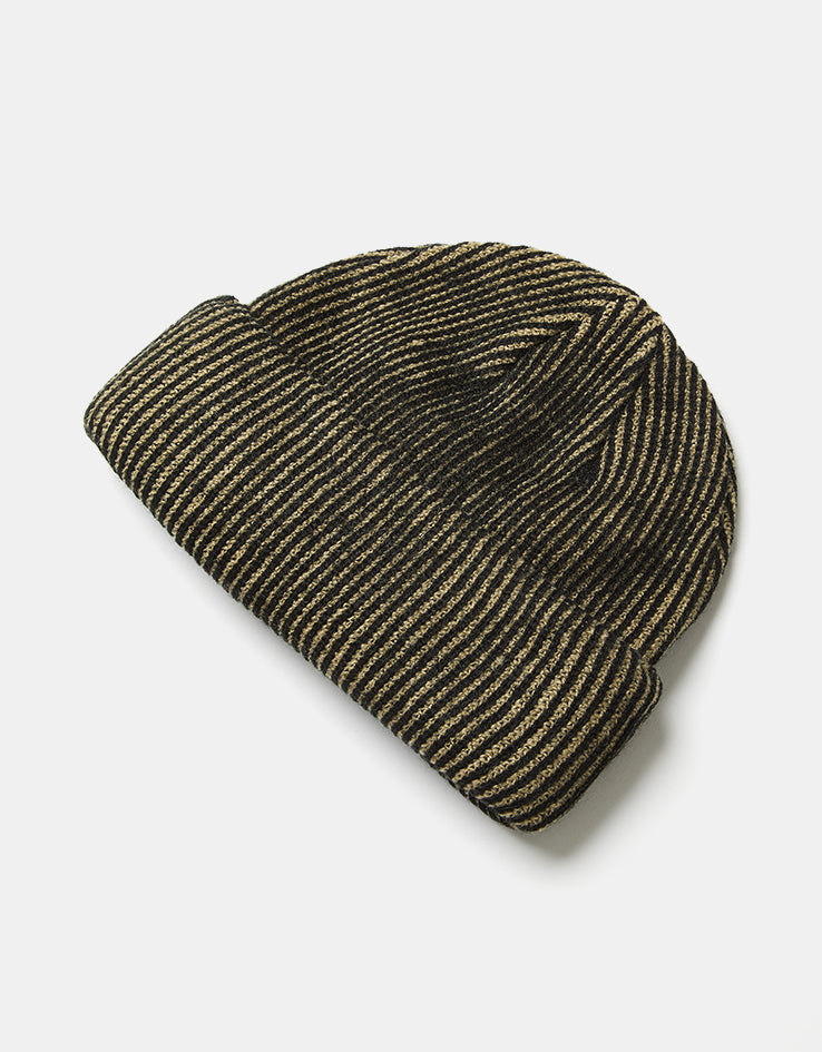 Autumn Cord Double Roll Beanie - Chinchilla