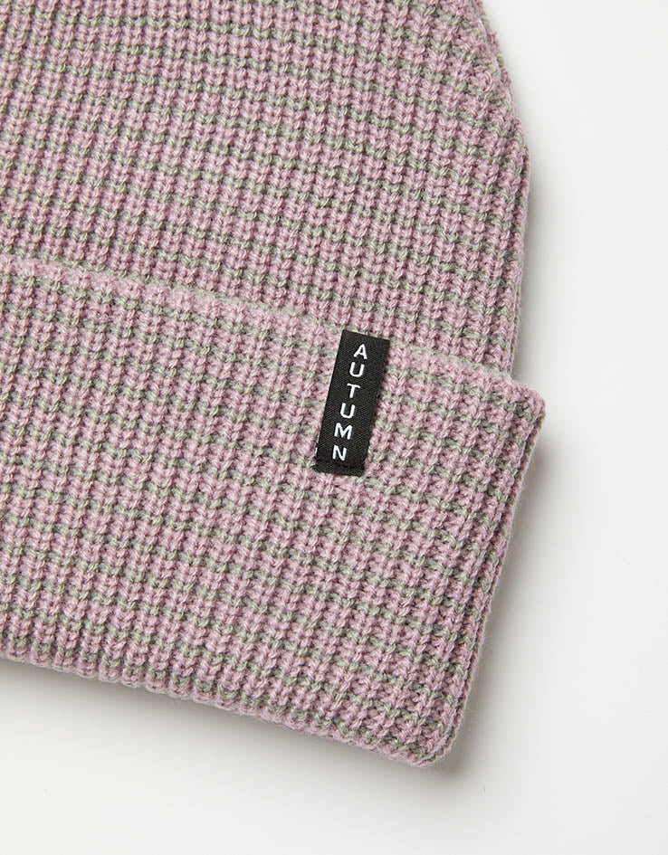 Autumn Stripe Beanie - Lavender Ice Cream