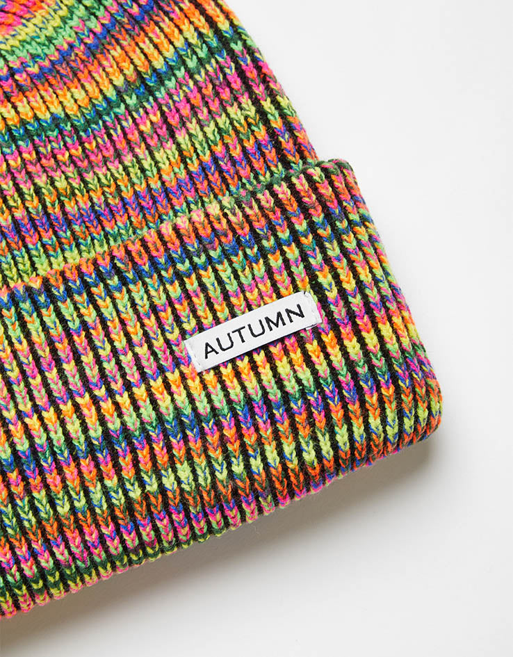 Autumn Cord Beanie - Rainbow