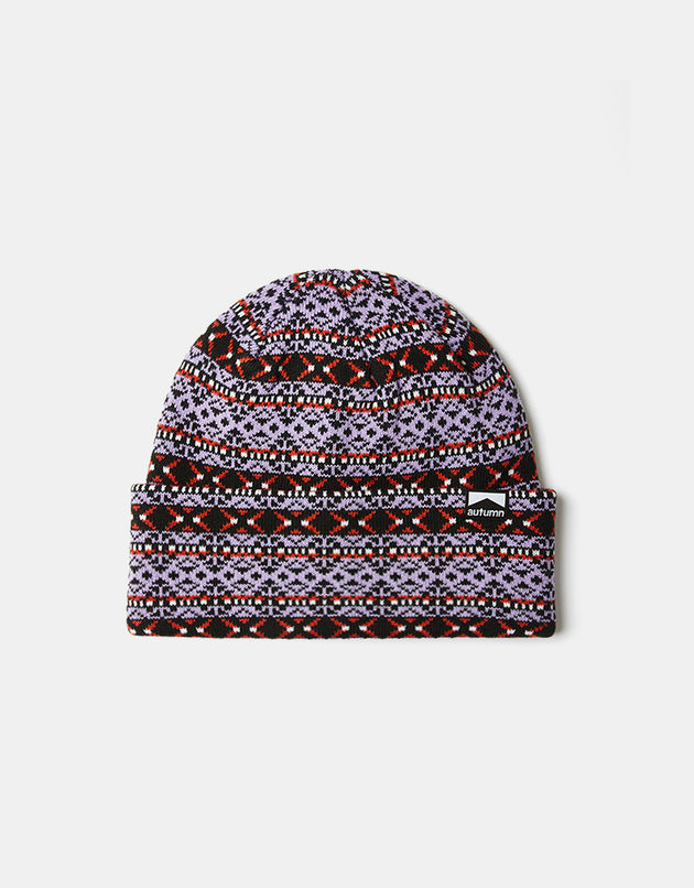 Autumn Heritage Beanie - Lavender