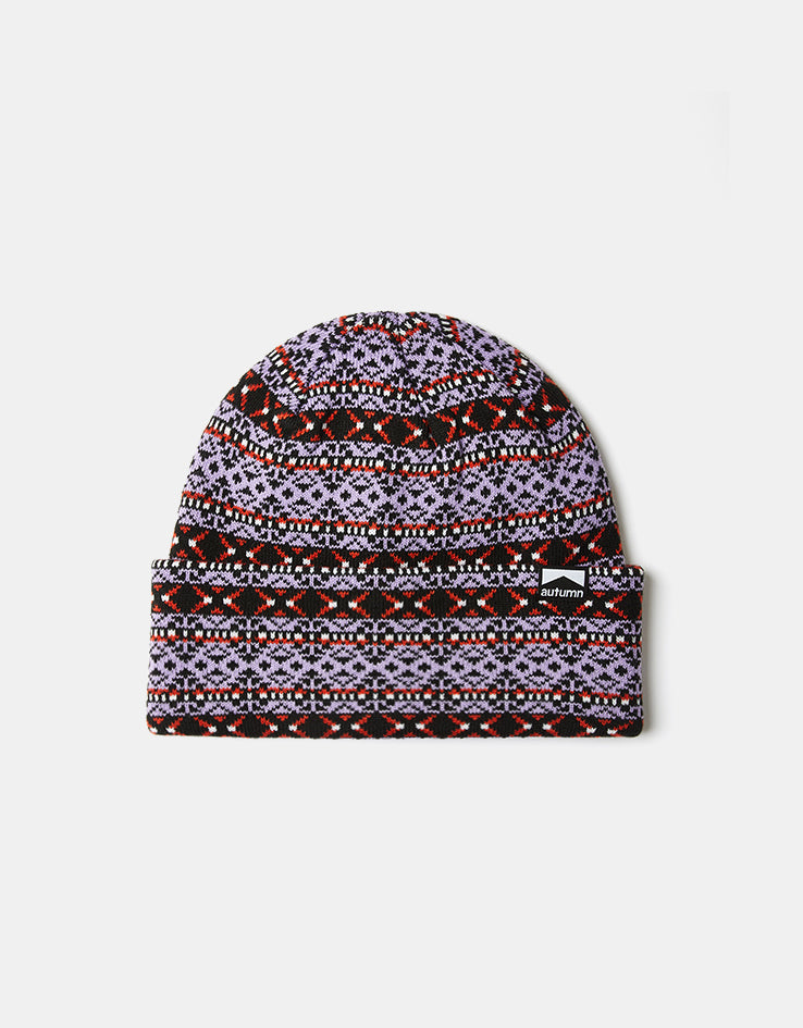 Autumn Heritage Beanie - Lavender