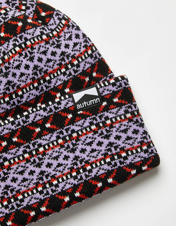 Autumn Heritage Beanie - Lavender