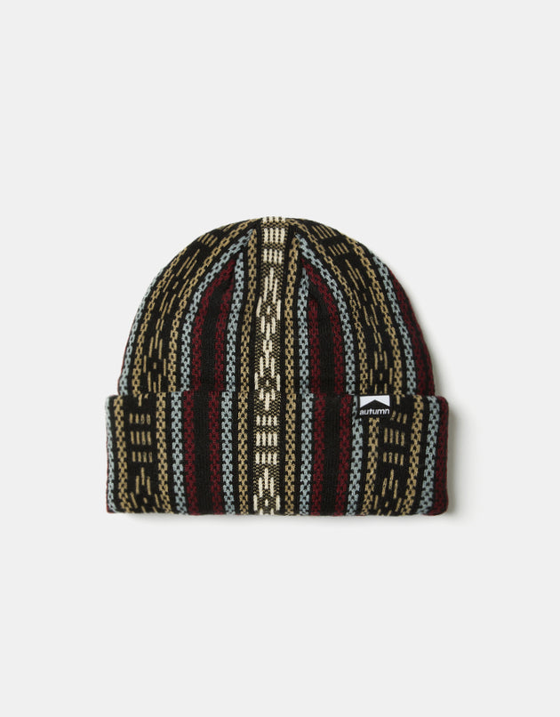 Autumn Landscape Beanie - Merlot