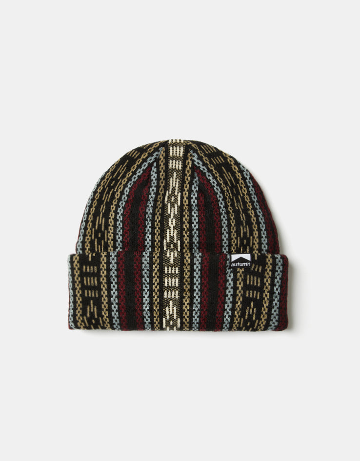 Autumn Landscape Beanie - Merlot