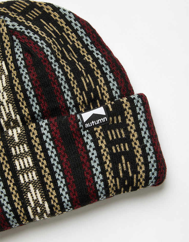 Autumn Landscape Beanie - Merlot