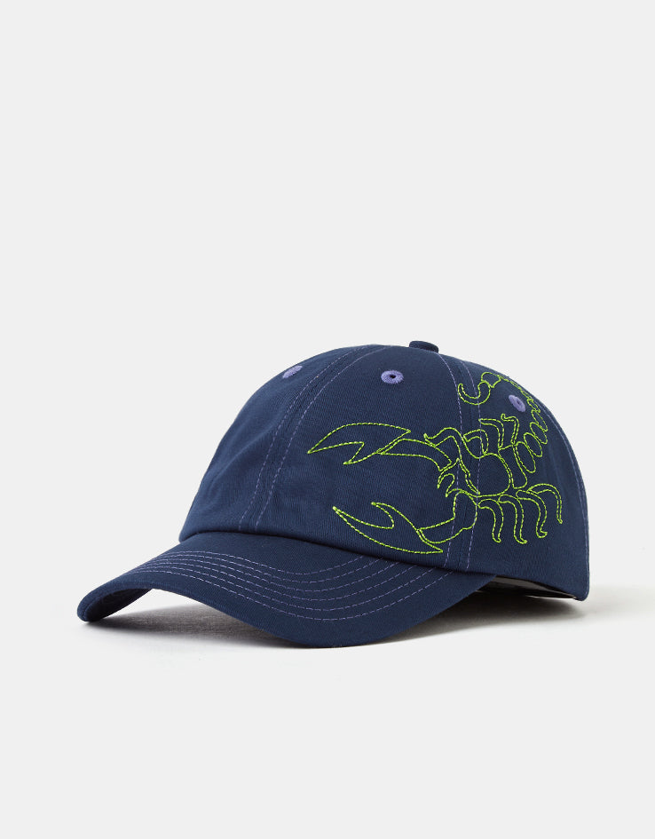 Butter Goods Scorpion 6 Panel Cap - Navy