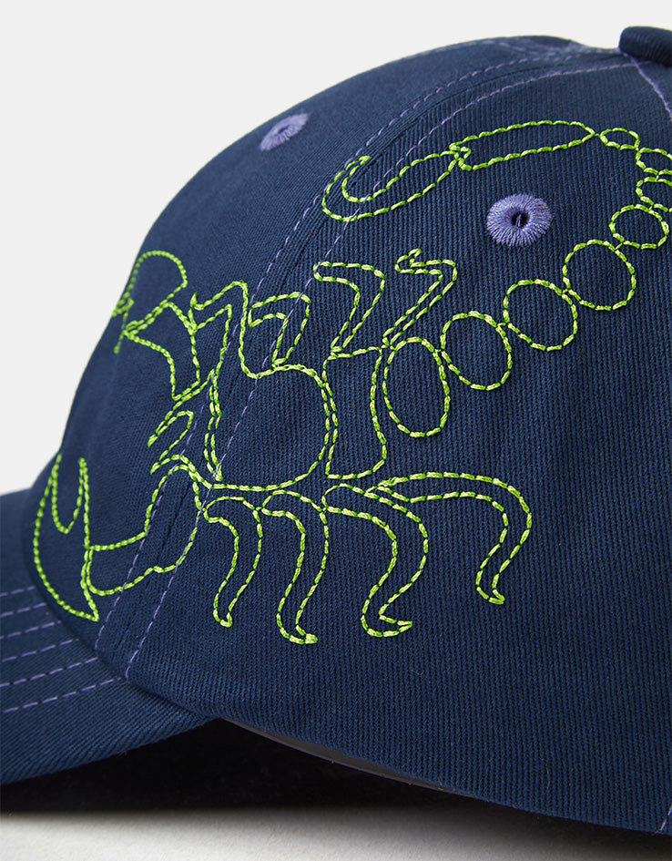 Butter Goods Scorpion 6 Panel Cap - Navy