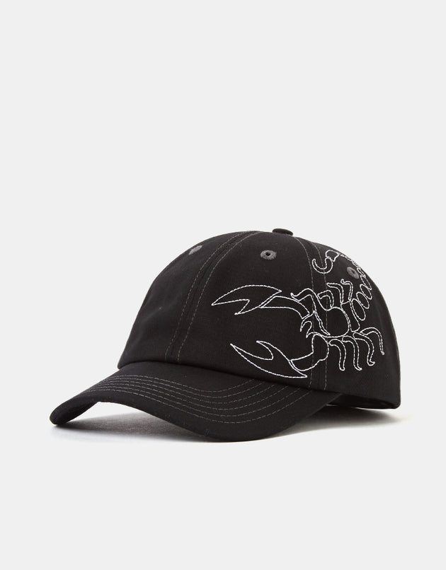 Butter Goods Scorpion 6 Panel Cap - Black