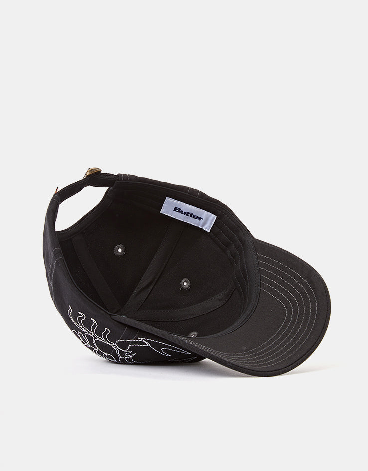 Butter Goods Scorpion 6 Panel Cap - Black