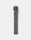Butter Goods Animal Hide Belt - Grey Leopard