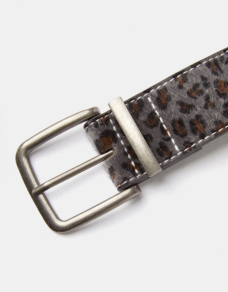 Butter Goods Animal Hide Belt - Grey Leopard