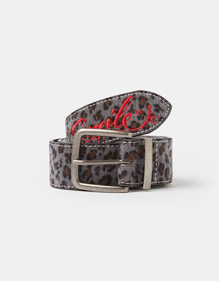Butter Goods Animal Hide Belt - Grey Leopard