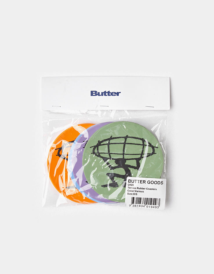 Butter Goods Terrain Rubber Coasters - Various