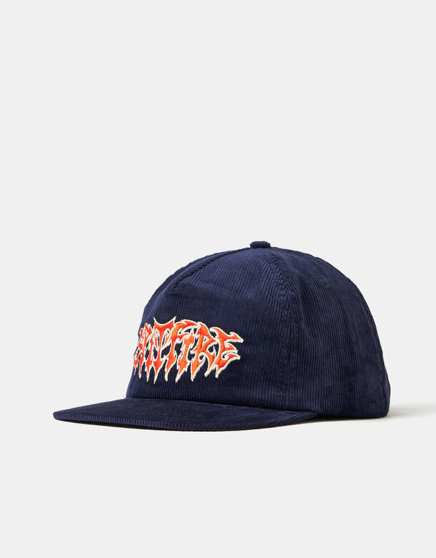 Spitfire Demon Script Cap - Navy/Red