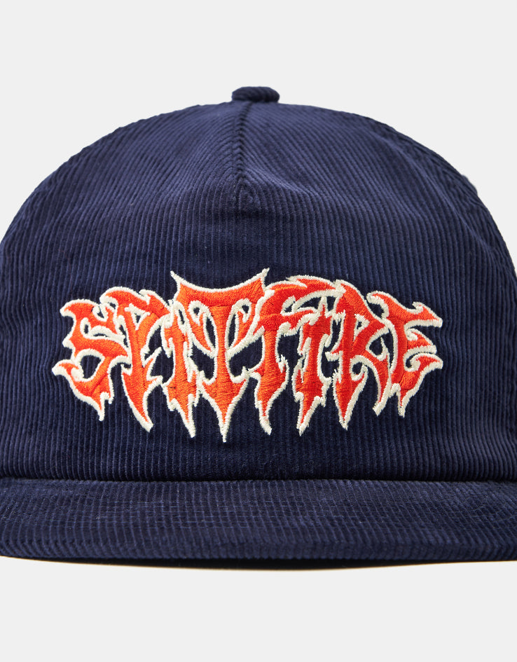 Spitfire Demon Script Cap - Navy/Red