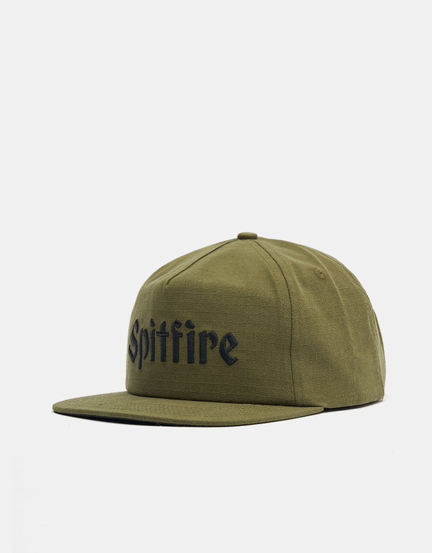 Spitfire Molotov Script Cap - Olive/Black