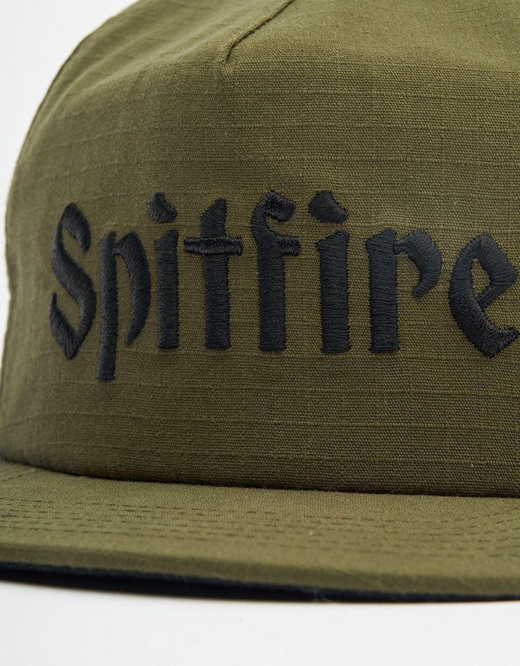 Spitfire Molotov Script Cap - Olive/Black