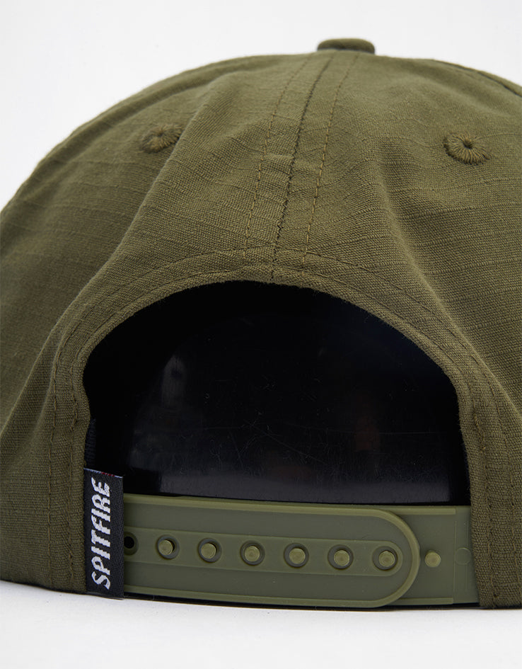 Spitfire Molotov Script Cap - Olive/Black