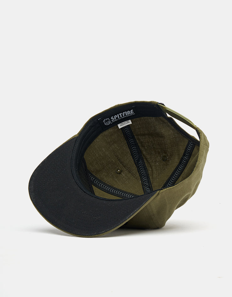 Spitfire Molotov Script Cap - Olive/Black