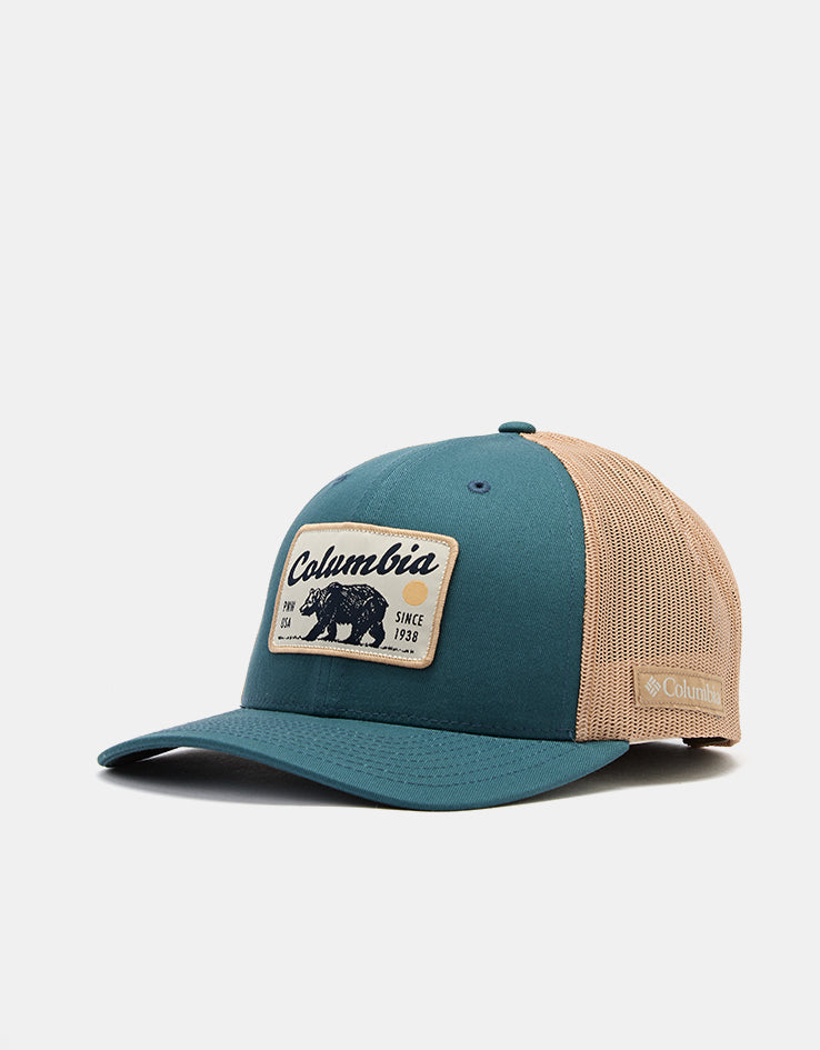 Columbia™ Mesh Snapback Cap - Everblue/PNW Bear