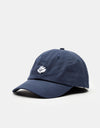 Magenta Bossed Dad Cap - Navy