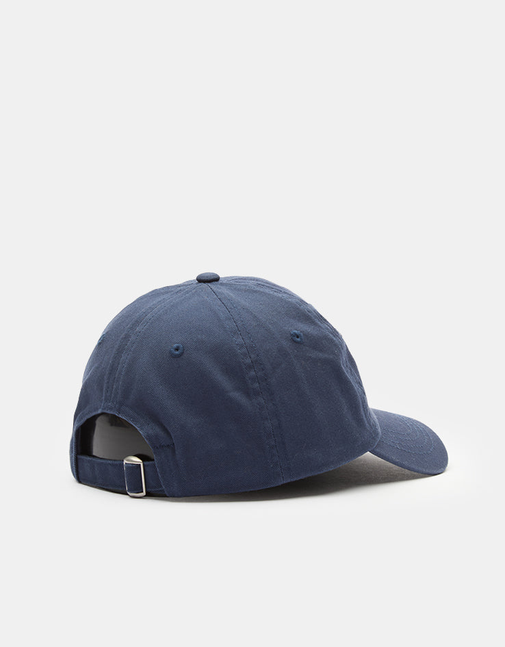 Magenta Bossed Dad Cap - Navy