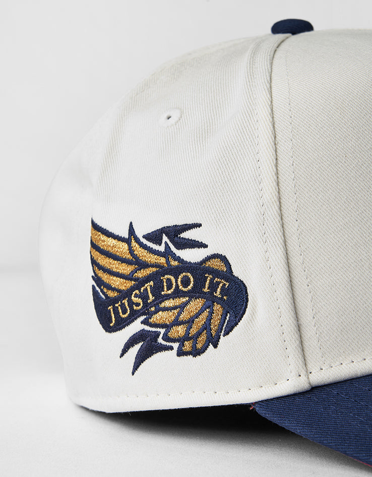 Nike Rise A-Frame Snapback Cap - Sail/Midnight Navy/Team Crimson