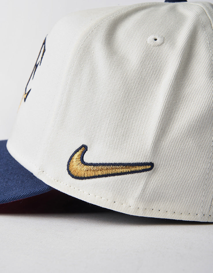 Nike Rise A-Frame Snapback Cap - Sail/Midnight Navy/Team Crimson