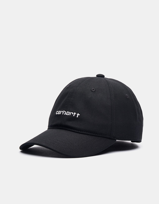 Carhartt WIP Canvas Script Cap - Black/White