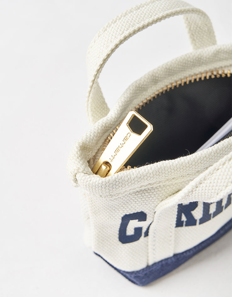 Carhartt WIP Mini Tote Bag Keychain - Natural/Blue