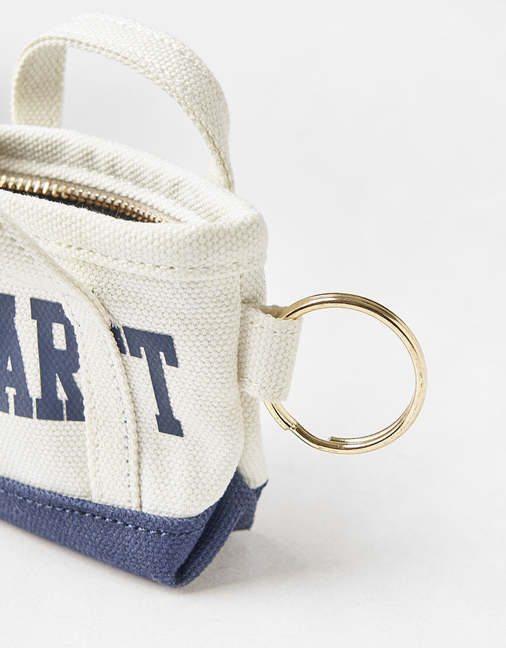 Carhartt WIP Mini Tote Bag Keychain - Natural/Blue