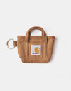 Carhartt WIP Mini Tote Bag Keychain - Hamilton Brown