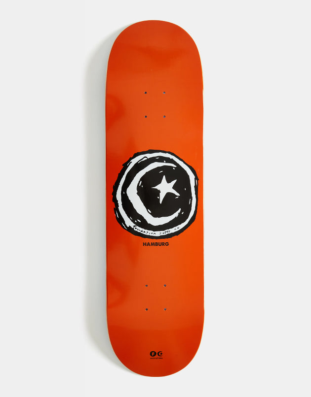Foundation Hamburg Star & Moon Skateboard Deck - 8.75"
