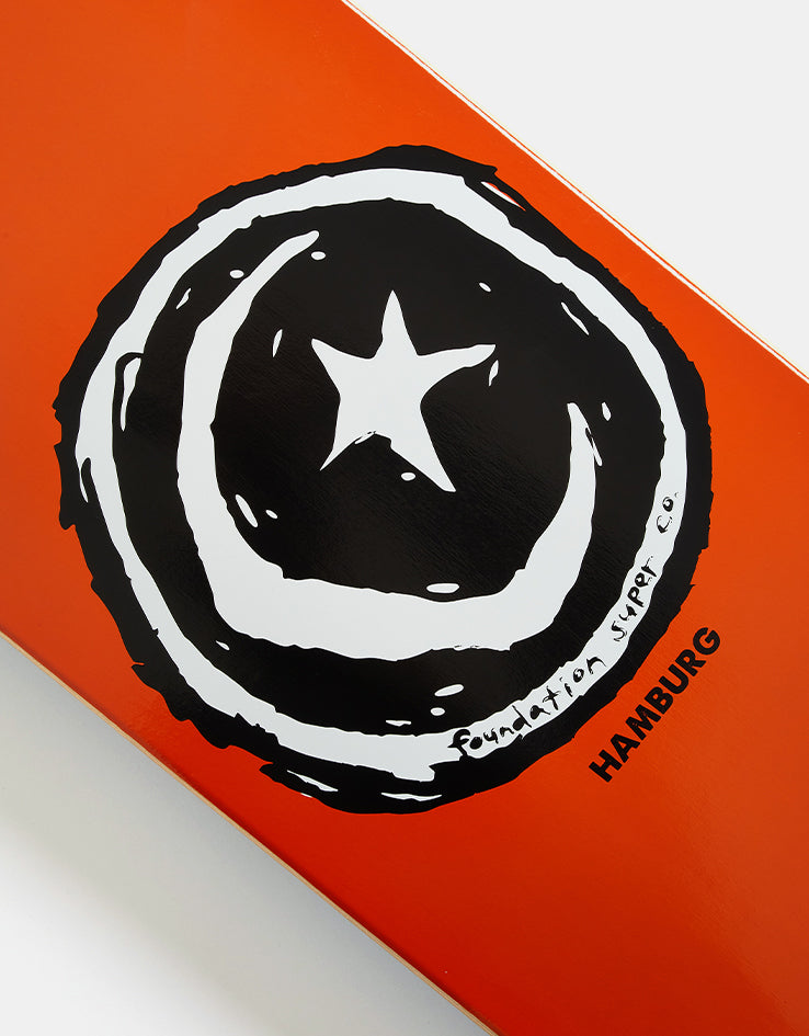 Foundation Hamburg Star & Moon Skateboard Deck - 8.75"