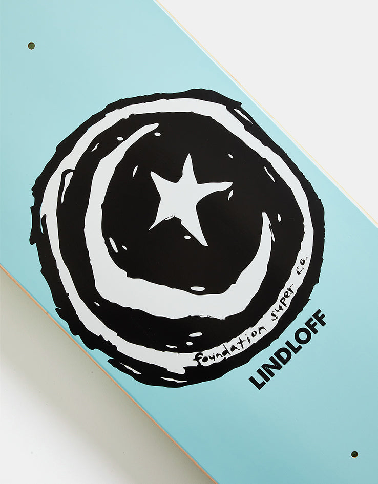 Foundation Lindloff Star & Moon Skateboard Deck - 8.5"