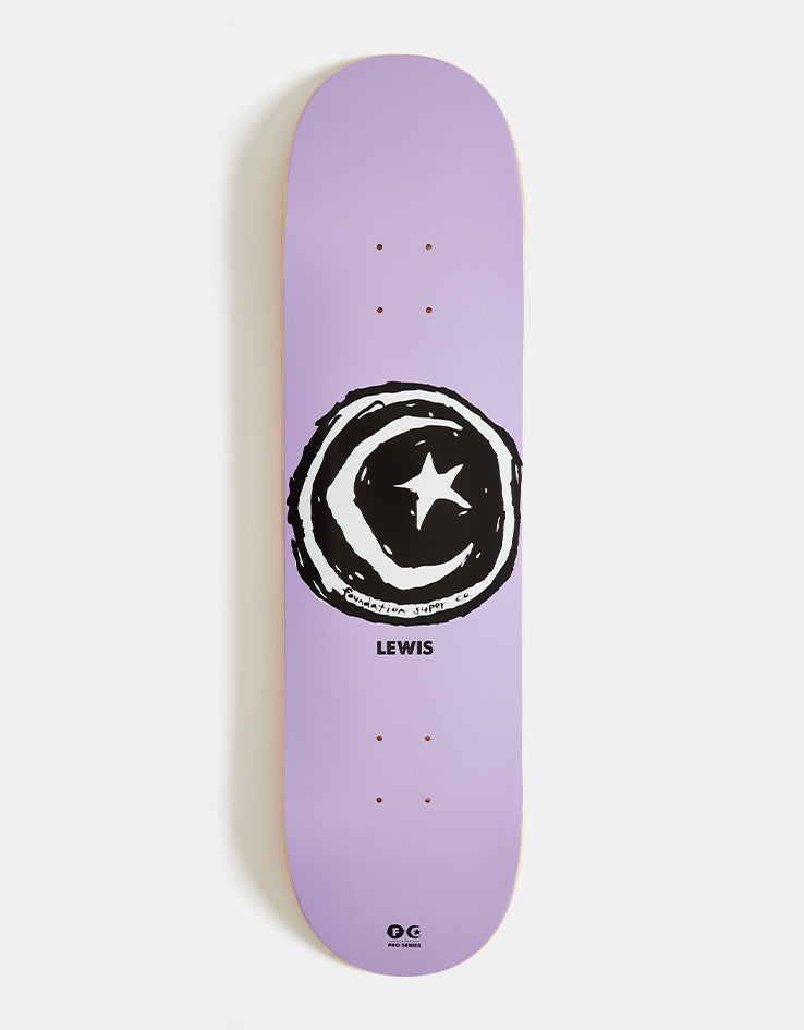Foundation Lewis Star & Moon Skateboard Deck - 8.25"
