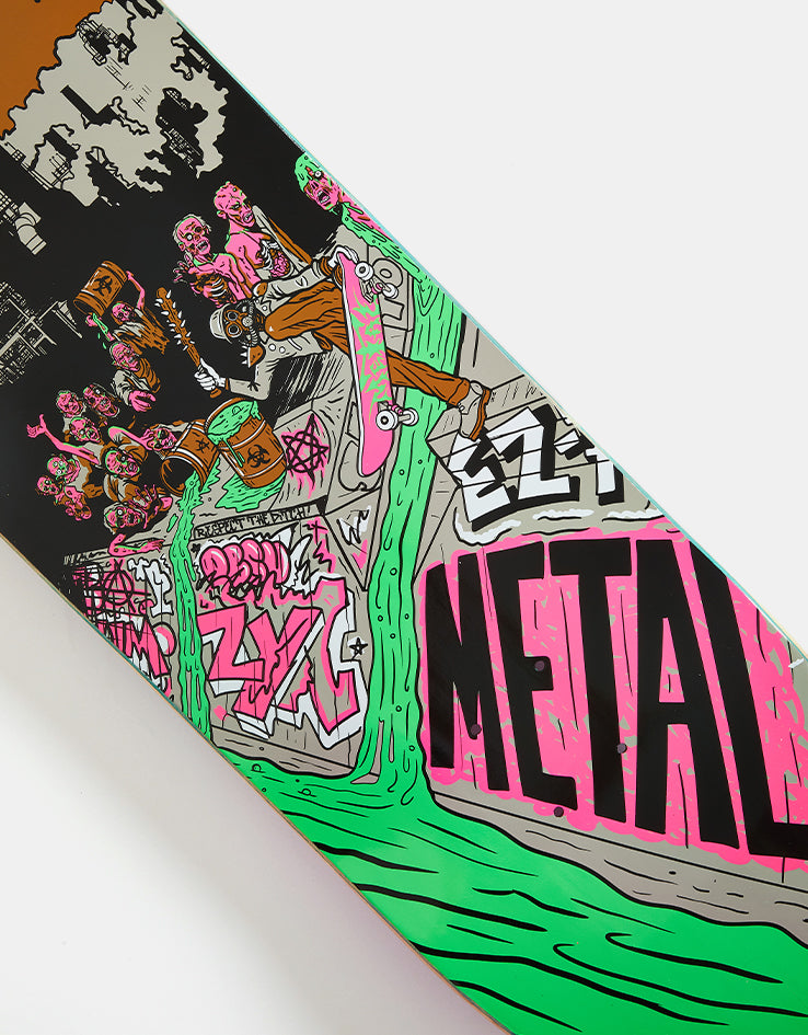 Metal Raybourn Toxic Ditch Skateboard Deck - 9"