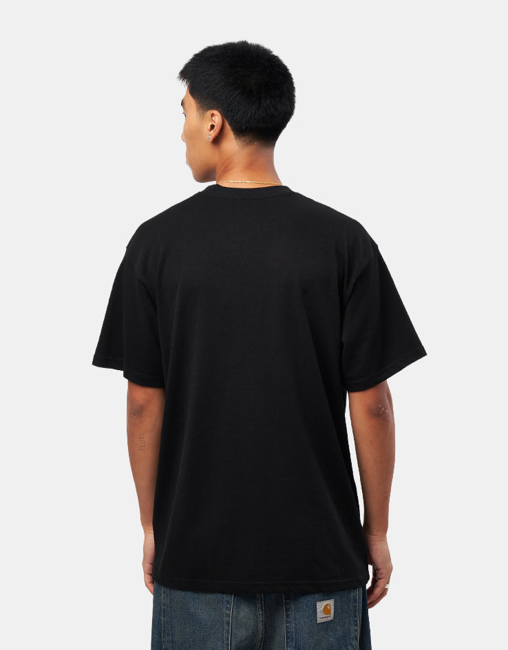 Santa Cruz Carved MFG Front T-Shirt - Black