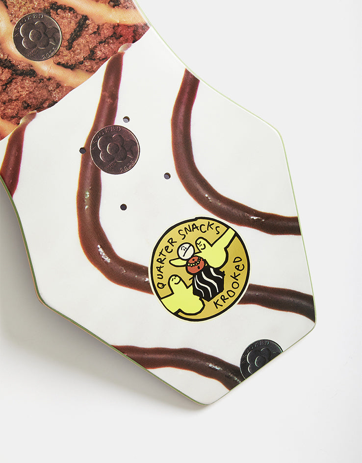 Krooked x Quartersnacks Snackman Cruiser Skateboard Deck - 9"