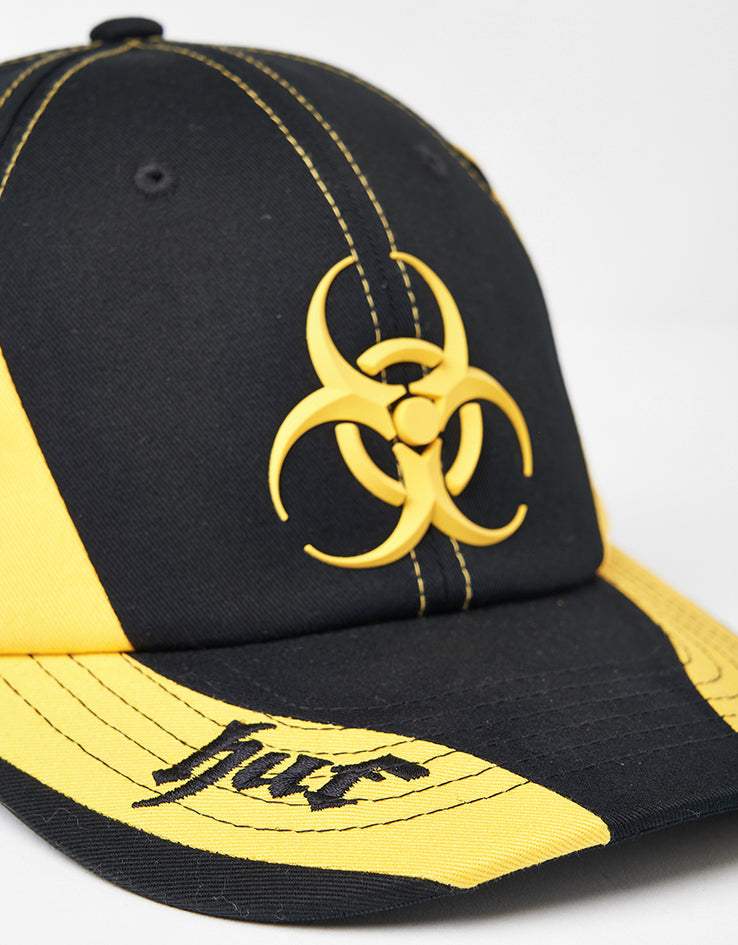 HUF Sector Snapback Cap - Black/Yellow