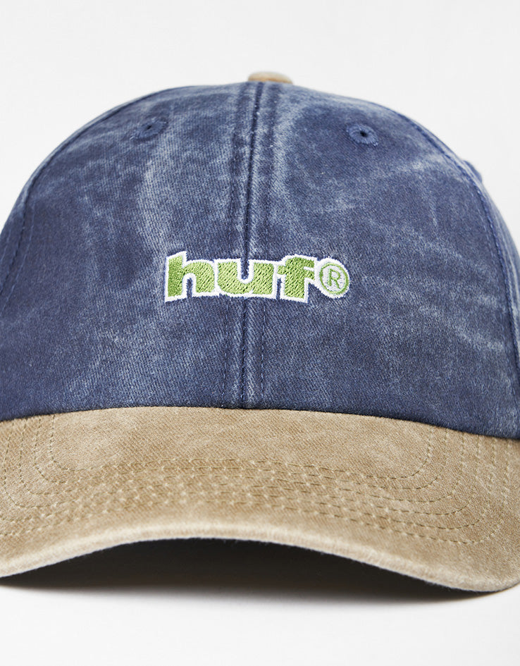 HUF Two Tone 89 Washed 6 Panel Cap - Navy
